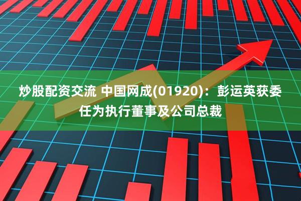炒股配资交流 中国网成(01920)：彭运英获委任为执行董事及公司总裁